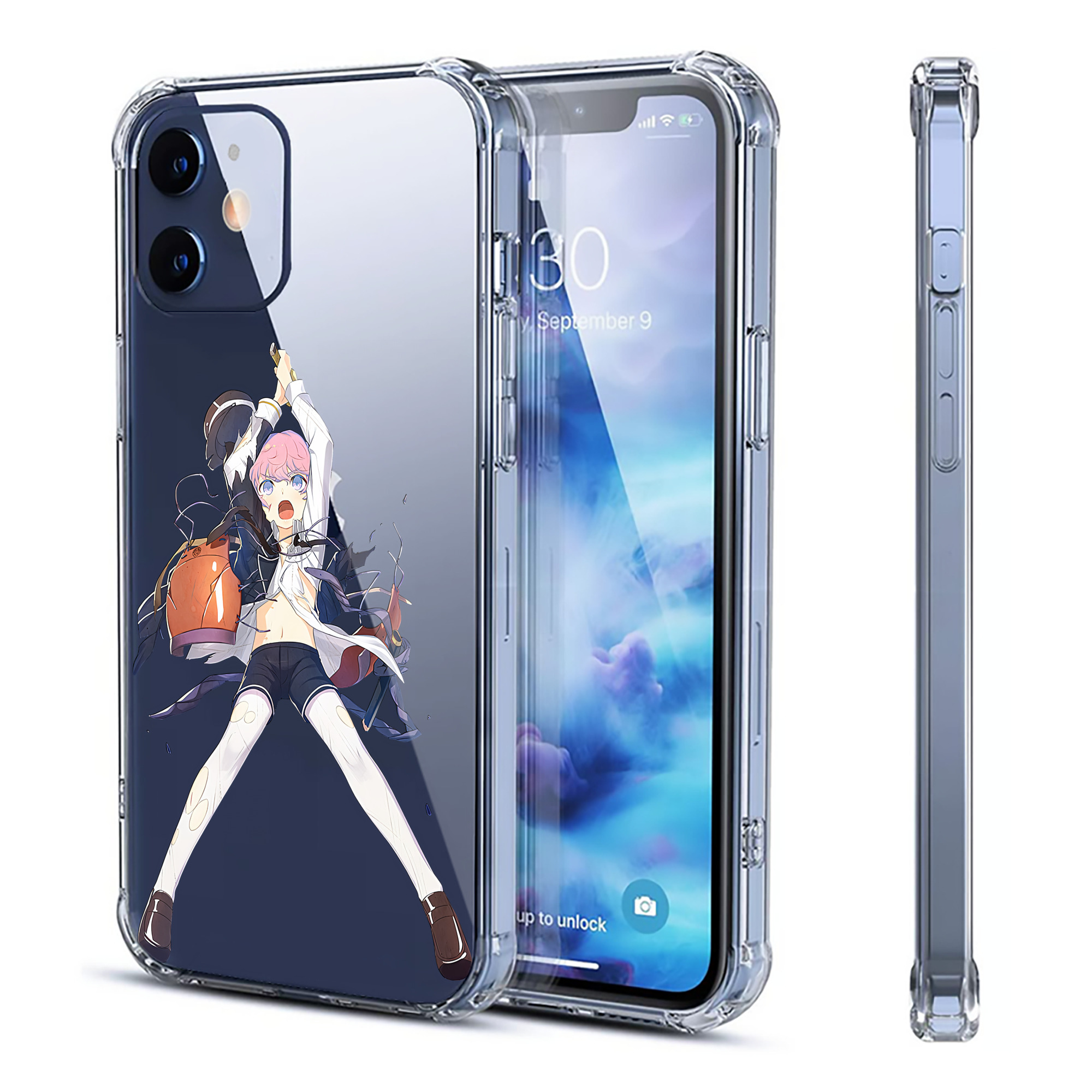 （画像用） 刀剣乱舞 Touken Ranbu 【iPhone 12シリーズ対応】透明スマホケース（クリアソフトケース）